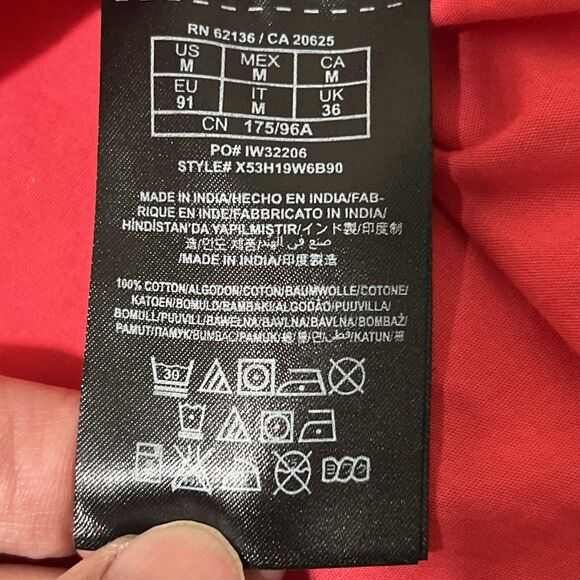 GUESS Button Up Shirt Color Block Pink Black 90s Top Metal Zipper Pockets M - Picture 4 of 14